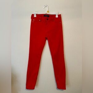 Liverpool Women's Skinny Ankle Hibiscus/Red -5 pocket jeans